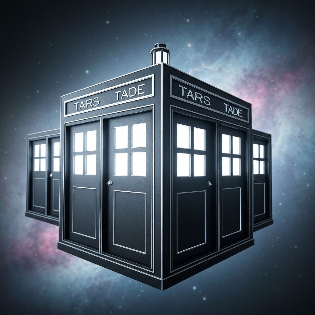 Laser Cut Letters for a TARDIS Sign